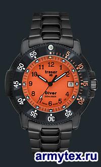 Traser P6504 Diver Orange,   - Traser P6504 Diver Orange,  