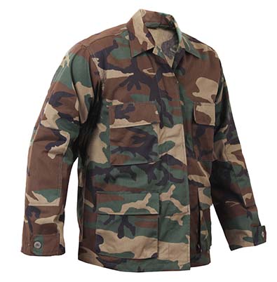 Куртка летняя BDU классическая, D1652-JW, woodland - Куртка летняя BDU D1652-JW. Цвет woodland