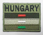 HUNGARY флаг 60х80 мм, полевой, NF081 - HUNGARY флаг 60х80 мм, полевой. В оливковых тонах.
