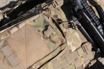 Рюкзак Sniper Packsack D350-hydro (с питьевым резервуаром), для переноски карабина. - Рюкзак Sniper Packsack D350-hydro. Фрагмент-верхняя часть фронтального кармана