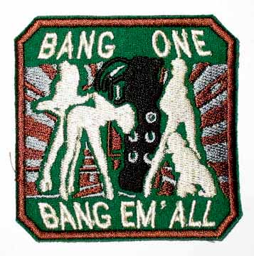 Bang one-bang em"all, AR234 - вышитый знак Bang one-bang em"all, AR234