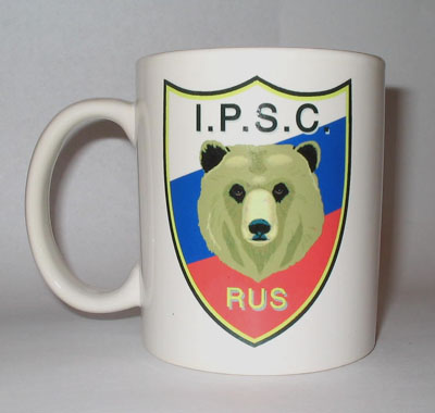 Кружка сувенир IPSC RUSSIA, CPS017 - Кружка сувенир с Эмблемой IPSC Russia