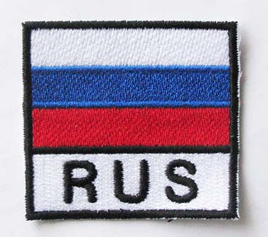 RUS, флаг нарукавный, 60х60, NF049 - RUS, флаг нарукавный, 60х60