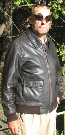 Куртка кожаная полетная типа А2 - Bomber Flight jacket, D-A2 - Куртка кожаная полетная типа А2 - Bomber Flight jacket, на фигуре