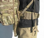 Рюкзак Sniper Packsack D350-hydro (с питьевым резервуаром), для переноски карабина. - Рюкзак Sniper Packsack D350, узел поясного ремня.