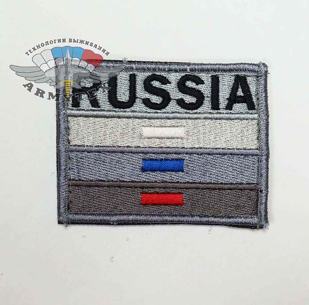 RUSSIA флаг 60х80 мм полевой, NF070-BLK, черный - RUSSIA флаг 60х80 мм полевой, NF070 Цвет -черный