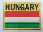 HUNGARY, флаг 60х80, NF079 - HUNGARY, флаг 60х80мм. Показан в повседневных цветах.