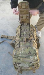 Рюкзак Sniper Packsack D350-hydro (с питьевым резервуаром), для переноски карабина. - Рюкзак Sniper Packsack D350, вид на внешний карман.