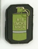 M18 Smoke Ninja, знак полимерный, PVC020 - полимерный знак M18 Smoke Ninja