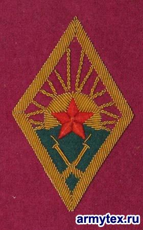 Пехотные части РККА, под золото, RKK19 - Вышитый знак пехотных частей Рабоче-Крестьянской Красной Армии