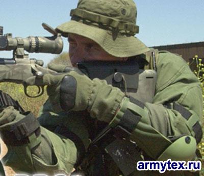 Налокотники Armor-Pro - Налокотники Armor-Pro оливковые на руках стрелка