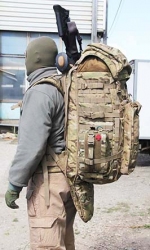 Рюкзак Sniper Packsack D350-hydro на фигуре (рост 176см.)